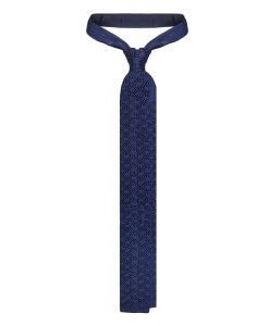 Blue Silk Knit Sock Tie