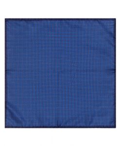 Blue Houndstooth Pocket Square