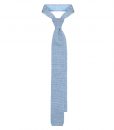 Blue Wool Knit Tie