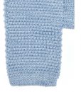 Blue Wool Knit Tie